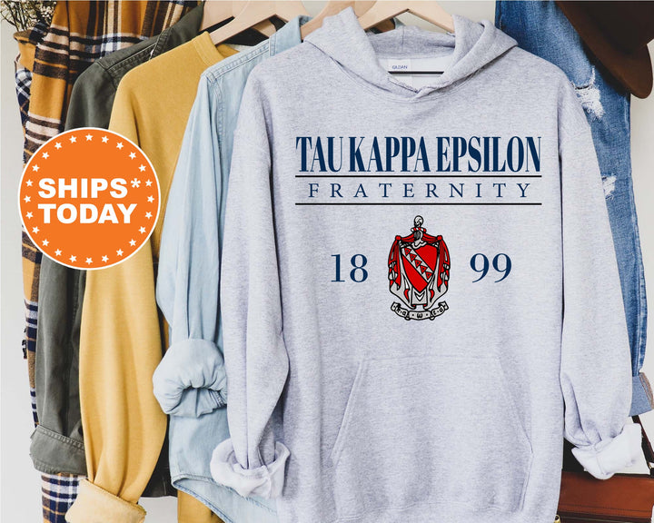 Tau Kappa Epsilon Large Crest Fraternity Sweatshirt | TKE Fraternity Hoodie | TKE Greek Apparel | Tau Kappa Epsilon Fraternity Crest _ 5888g