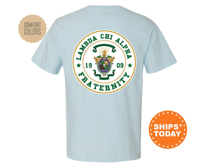 Lambda Chi Alpha Proud Crests Fraternity T-Shirt | Lambda Chi Shirt | Fraternity Crest | Fraternity Rush Shirt | Comfort Colors Tee _ 13961g