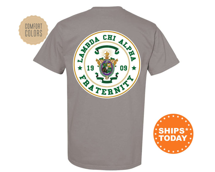 Lambda Chi Alpha Proud Crests Fraternity T-Shirt | Lambda Chi Shirt | Fraternity Crest | Fraternity Rush Shirt | Comfort Colors Tee _ 13961g