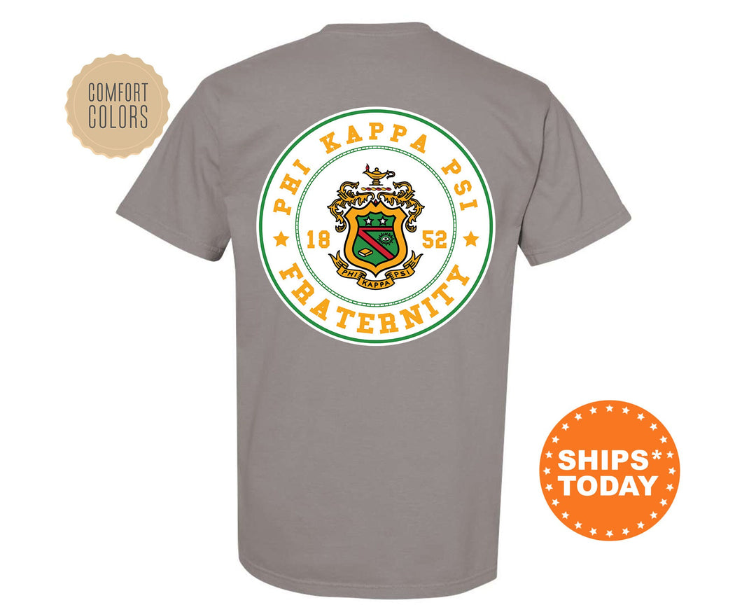 Phi Kappa Psi Proud Crests Fraternity T-Shirt | Phi Psi Greek Apparel | Fraternity Crest | Fraternity Rush Shirt | Comfort Colors Tee _ 13964g