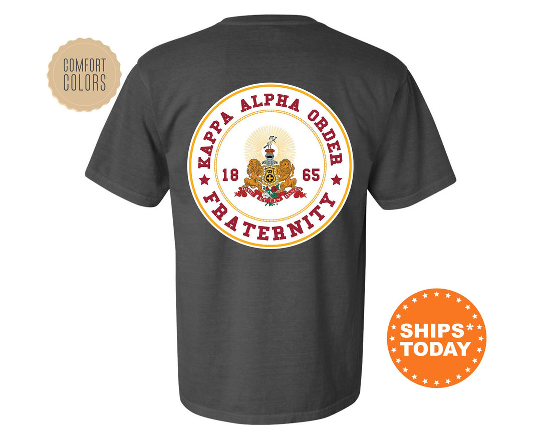 Kappa Alpha Order Proud Crests Fraternity T-Shirt | Kappa Alpha Shirt | Fraternity Crest | Fraternity Rush Shirt | Comfort Colors Tee _ 13959g