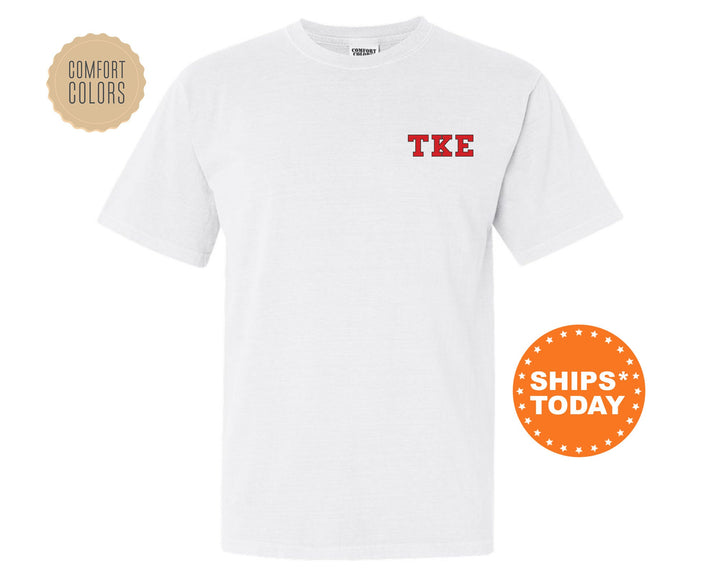 Tau Kappa Epsilon Proud Crests Fraternity T-Shirt | TKE Greek Apparel | Fraternity Crest | Fraternity Rush Shirt | Comfort Colors Tee _ 13976g