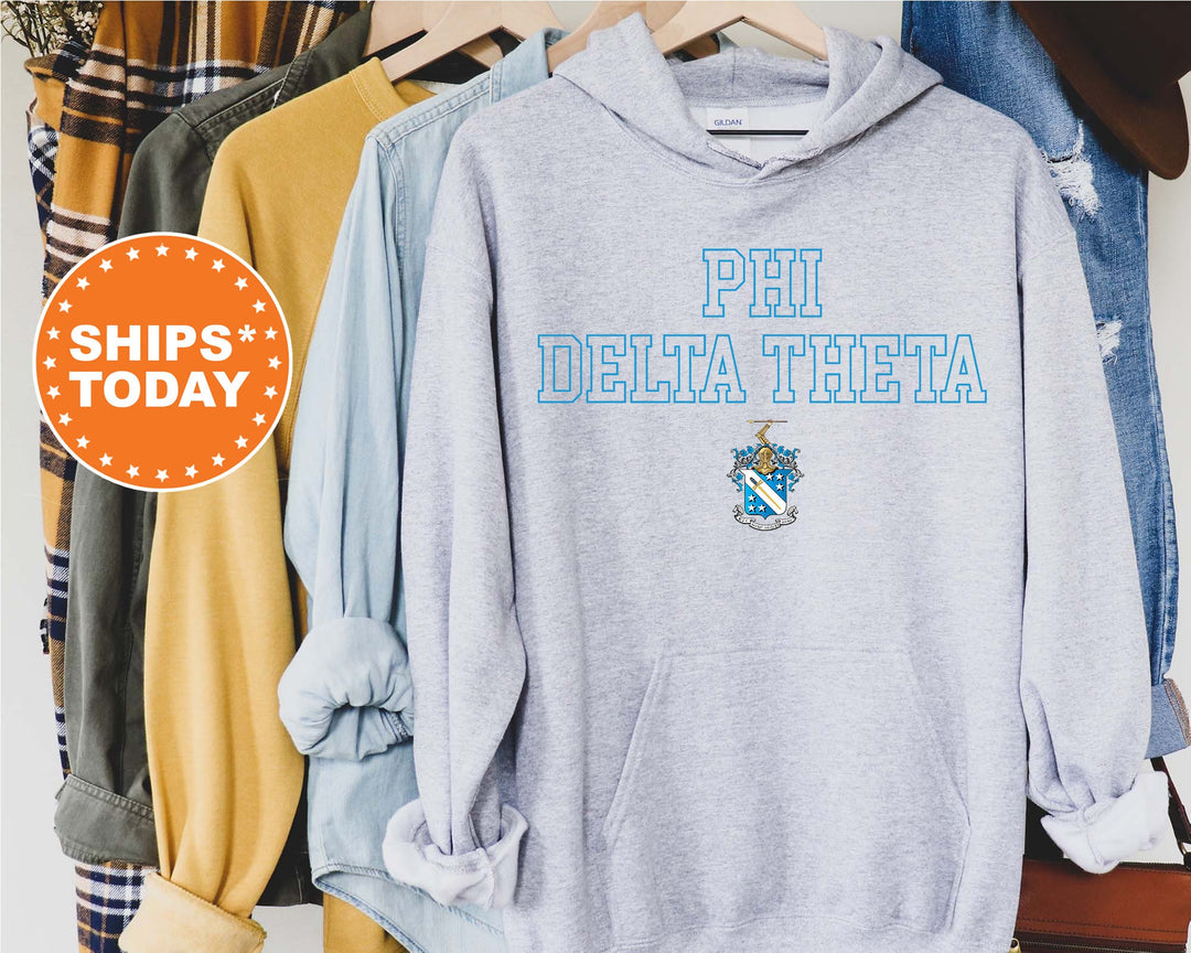Phi Delta Theta Iconic Tag Fraternity Sweatshirt | Phi Delt Hoodie | Greek Apparel | Bid Day Gift | Phi Delt Crewneck Sweatshirt _ 11004g