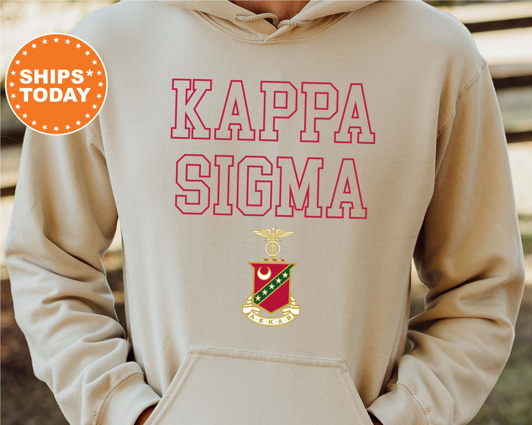 Kappa Sigma Iconic Tag Fraternity Sweatshirt | Kappa Sig Hoodie | College Greek Apparel | Bid Day Gift | Kappa Sig Crewneck _ 11002g