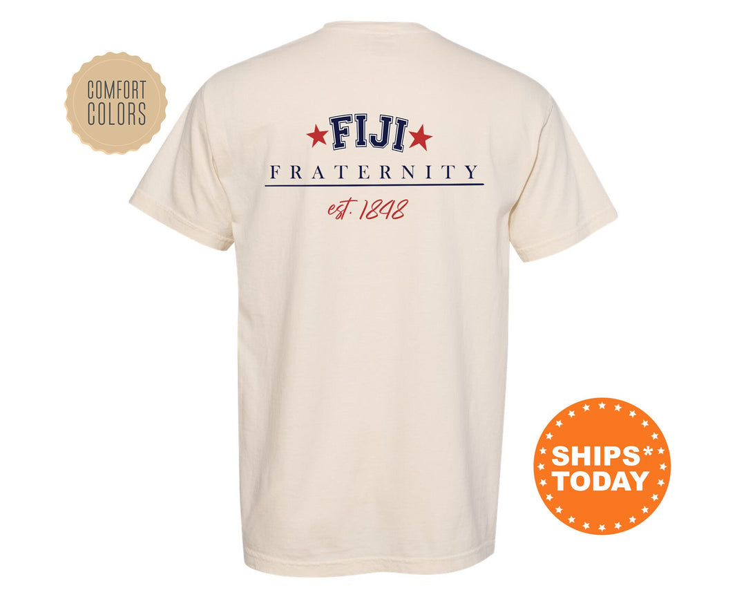 FIJI Patriot Pledge Fraternity T-Shirt | FIJI Fraternity Shirt | Fraternity Gift | Phi Gamma Delta Greek Apparel | Comfort Colors Tee _ 14130g