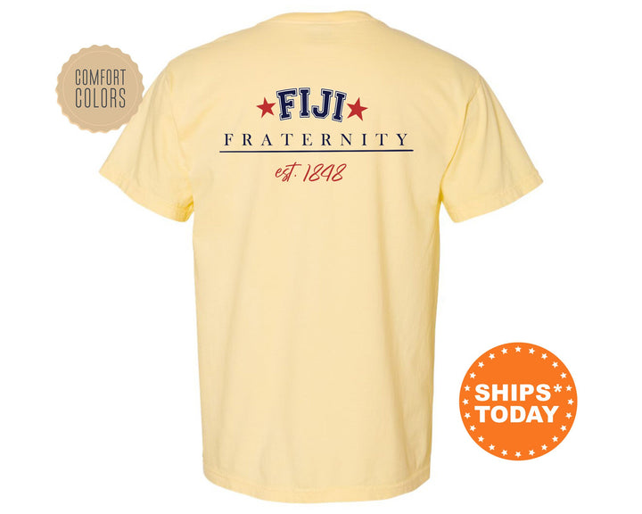 FIJI Patriot Pledge Fraternity T-Shirt | FIJI Fraternity Shirt | Fraternity Gift | Phi Gamma Delta Greek Apparel | Comfort Colors Tee _ 14130g