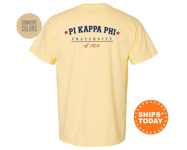 Pi Kappa Phi Patriot Pledge Fraternity T-Shirt | Pi Kapp Fraternity Shirt | Fraternity Gift | Greek Life Apparel | Comfort Colors Tee _ 14135g