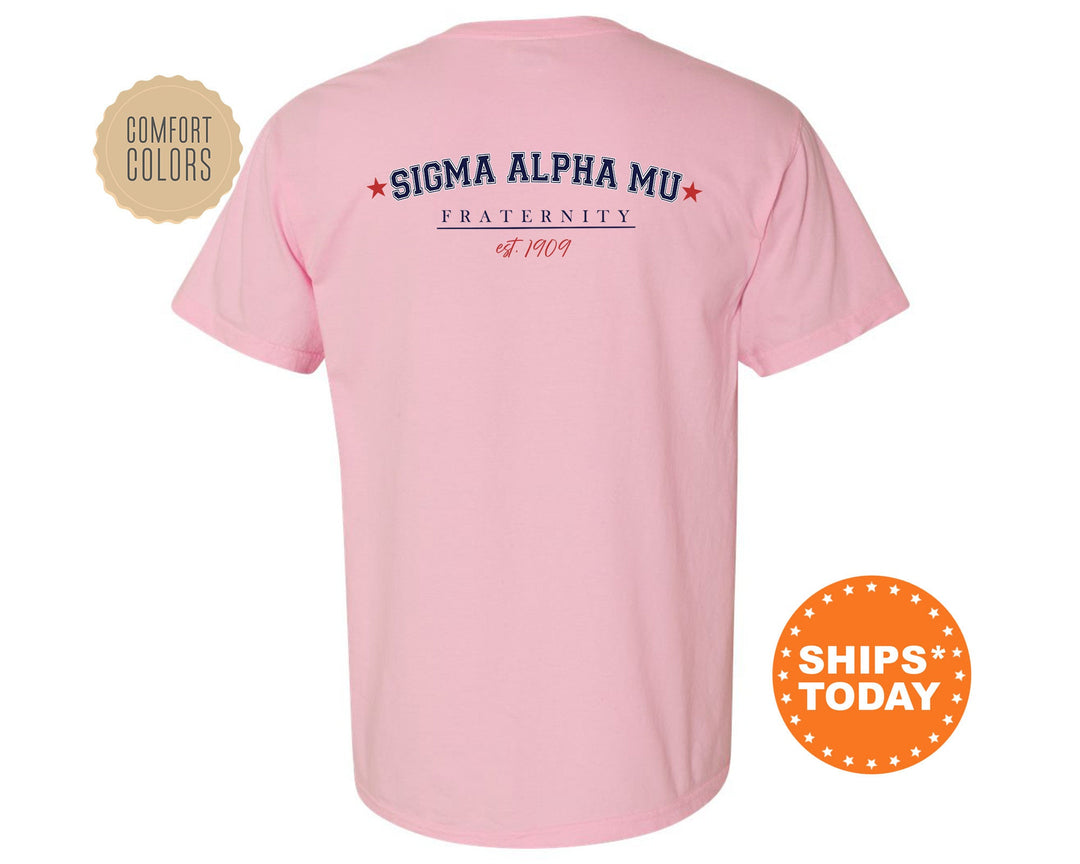Sigma Alpha Mu Patriot Pledge Fraternity T-Shirt | Sammy Fraternity Shirt | Fraternity Gift | Greek Life Apparel | Comfort Colors Tee _ 14137g