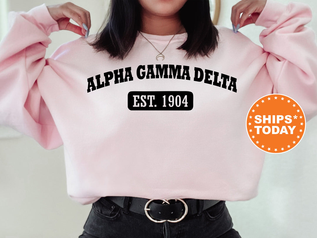 Alpha Gamma Delta Athletic Year Sorority Sweatshirt | Alpha Gam Sweatshirt | AGD Crewneck | Big Little Reveal | Sorority Gift _ 5029g