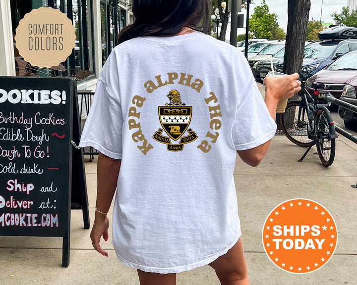 Kappa Alpha Theta Sorority Style Sorority T-Shirt | THETA Sorority Crest | Sorority Gifts | Comfort Colors Shirt | Sorority Merch _ 9377g
