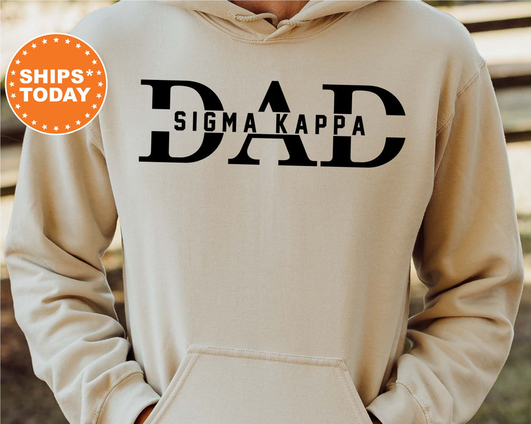 Sigma Kappa Proud Dad Sorority Sweatshirt | Sigma Kappa Dad Hoodie | Greek Apparel | Sorority Dad Sweatshirt | Gift For Dad _ 8056g