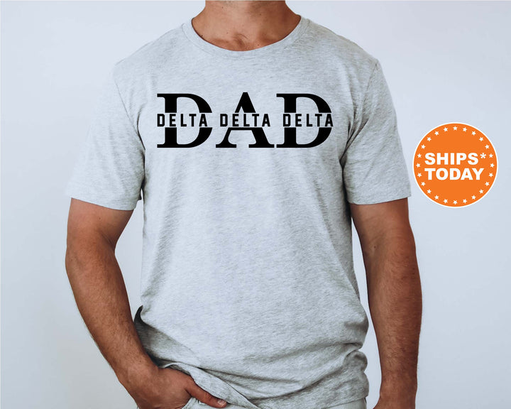Delta Delta Delta Proud Dad Sorority T-Shirt | Tri Delta Dad Comfort Colors Shirt | Sorority Gifts | Tri Delta Sorority Dad Shirt | Gift For Dad _ 8044g
