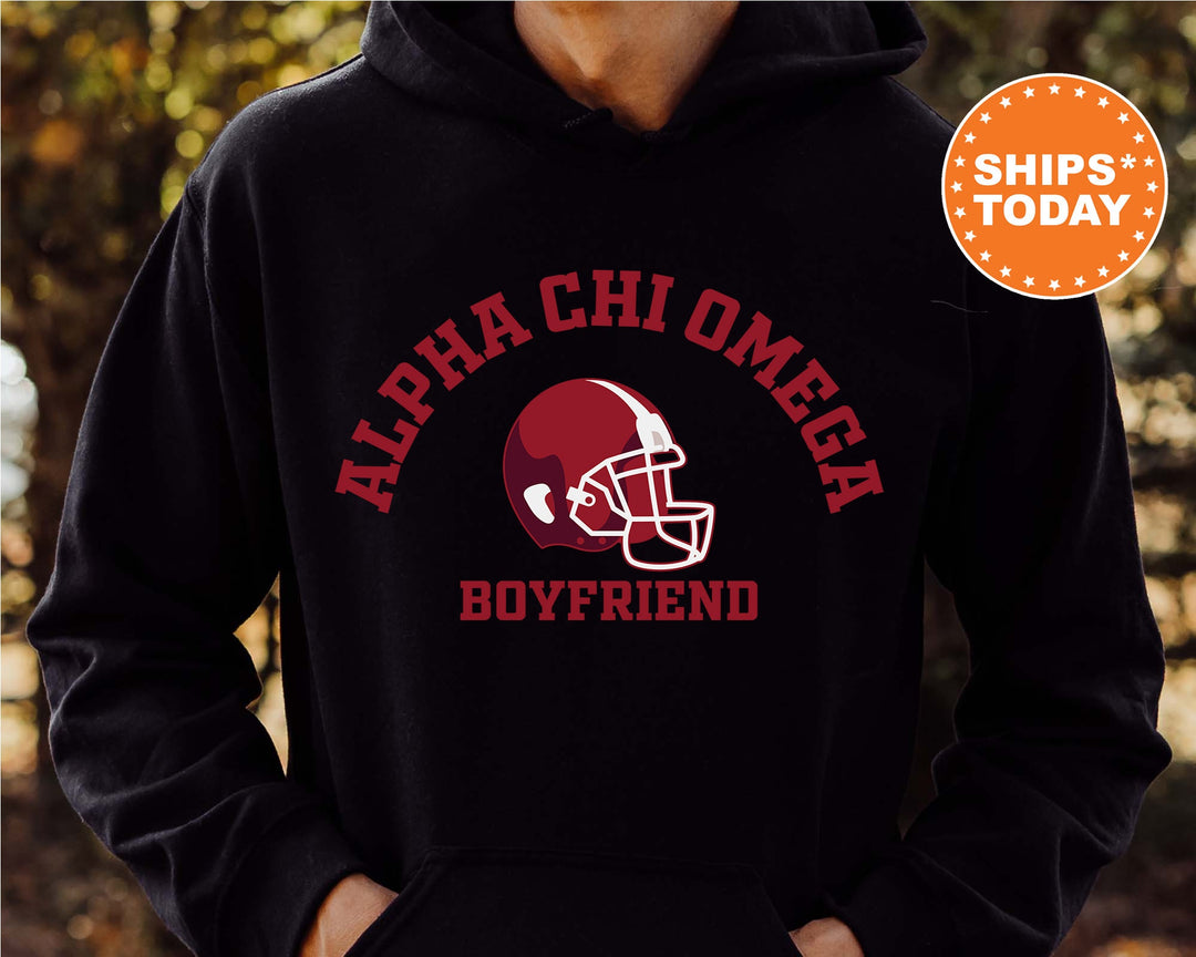 Alpha Chi Omega Gameday Boyfriend Sorority Sweatshirt | Alpha Chi Boyfriend Sweatshirt | Gameday Sweatshirt | Gifts For Boyfriend _ 8190g
