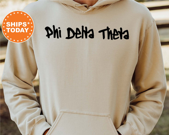 Phi Delta Theta Painted Fraternity Sweatshirt | Phi Delt Fraternity Apparel | Greek Sweatshirt | Fraternity Gift | College Apparel  _ 6462g