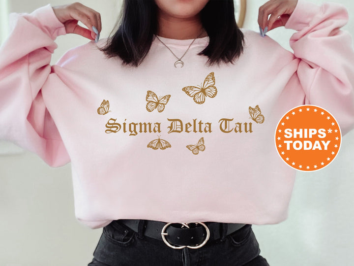Sigma Delta Tau Goldie Sorority Sweatshirt | Sig Delt Sorority Merch | Big Little Reveal | Sorority Gifts | College Sweatshirt