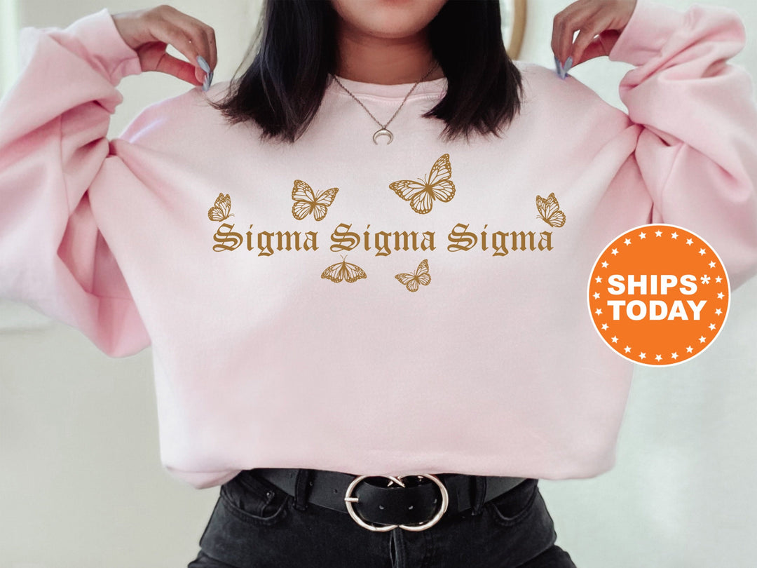 Sigma Sigma Sigma Goldie Sorority Sweatshirt | Tri Sigma Sorority Merch | Big Little Reveal | Sorority Gifts | College Sweatshirt