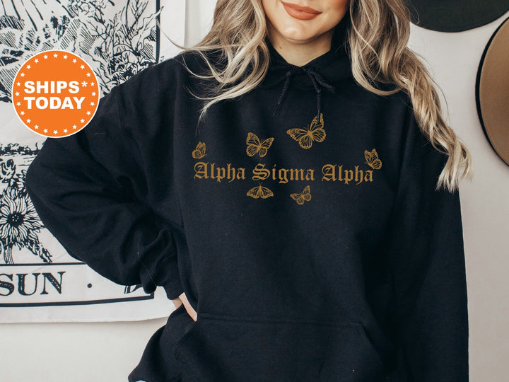 Alpha Sigma Alpha Goldie Sorority Sweatshirt | Alpha Sigma Alpha Sorority Merch | Big Little Sorority Reveal | College Sweatshirt 9472g