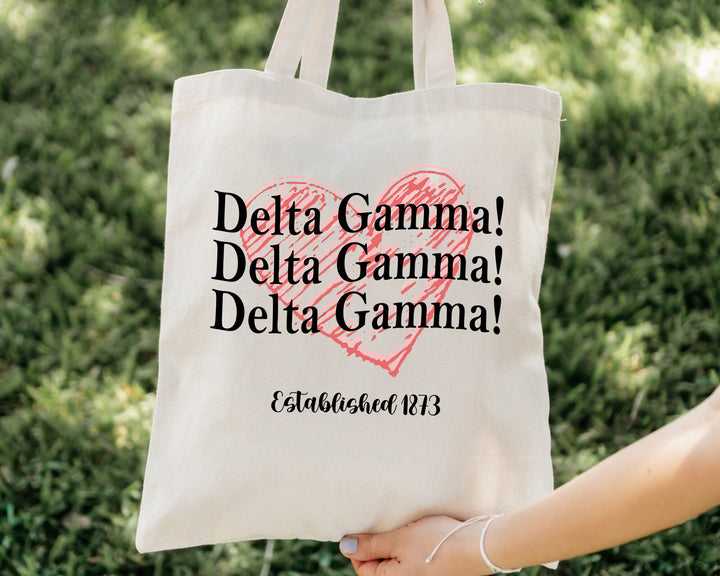 Delta Gamma Balloon Bliss Sorority Tote Bag | Dee Gee College Sorority Bag | Delta Gamma Tote Bag | Big Little Gifts | Beach Bag _ 14986g