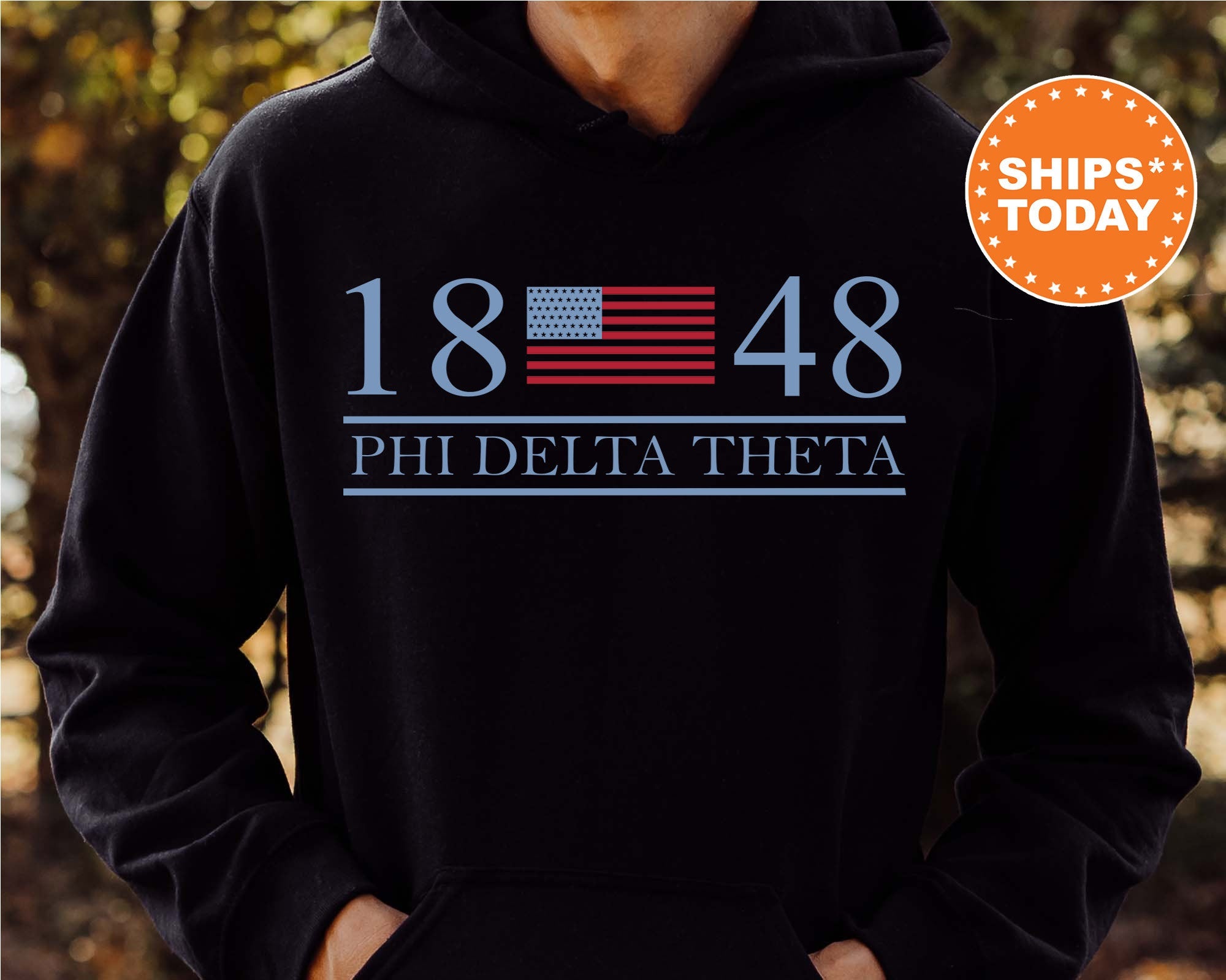 Phi Delta Theta Flag Year Fraternity Sweatshirt | Phi Delt Hoodie | Fraternity Gift | Phi Delt Greek Sweatshirt | College Apparel _ 5999g