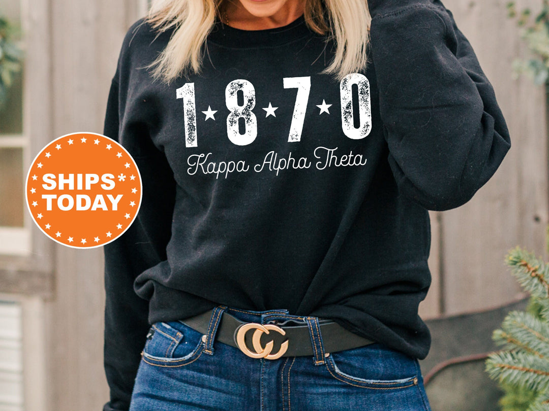 Kappa Alpha Theta Era Star Sorority Sweatshirt | THETA Crewneck Sweatshirt | Sorority Hoodie | Big Little Reveal | Greek Apparel _ 11249g