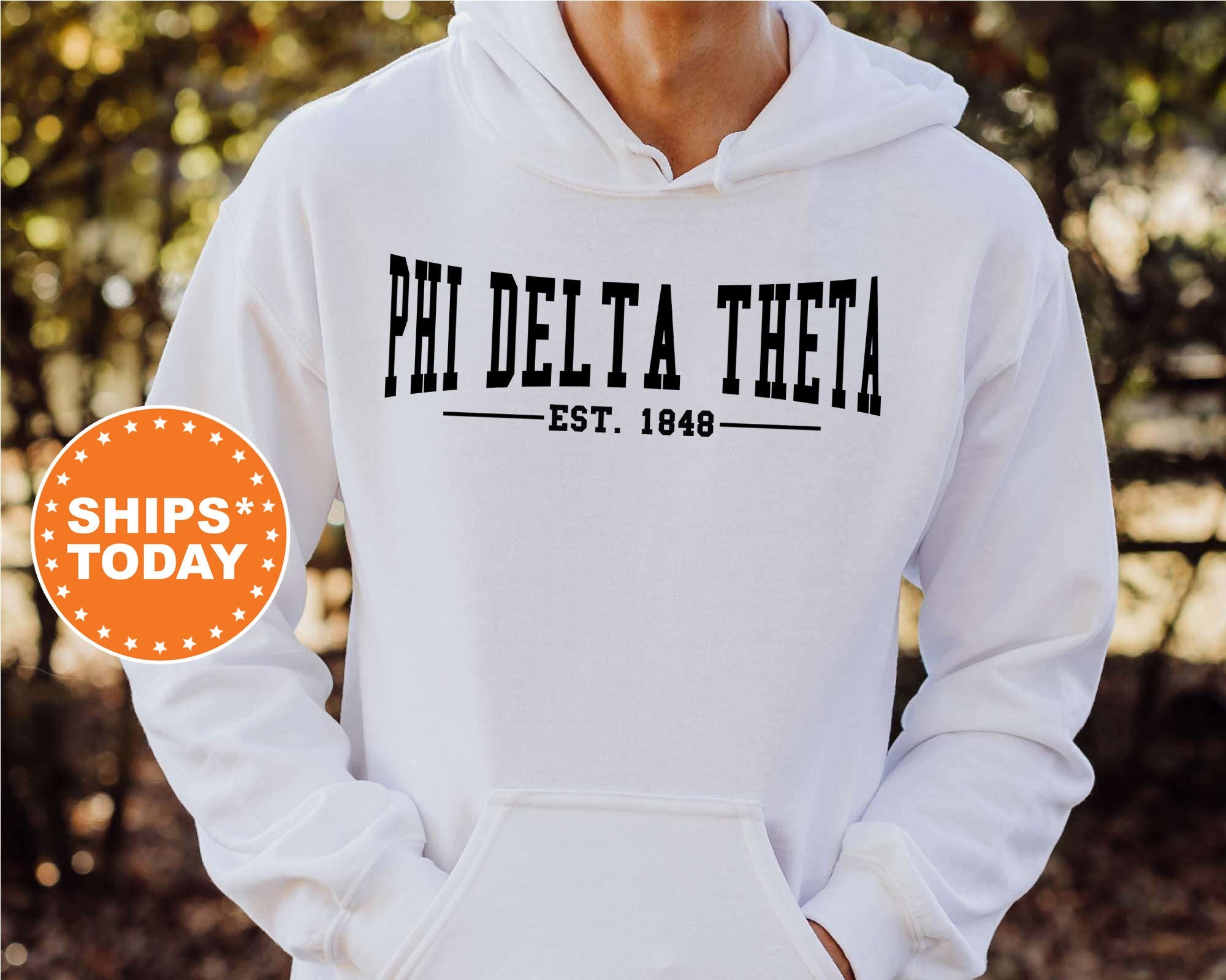 Phi Delta Theta Concave Fraternity Sweatshirt | Phi Delt Fraternity Hoodie | Greek Apparel | College Sweatshirt | Gifts For Him _ 6586g