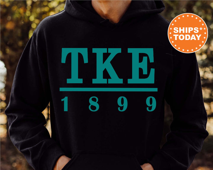 Tau Kappa Epsilon Lettered Basic Fraternity Sweatshirt | TKE Greek Letters Sweatshirt | Fraternity Bid Day Gift | College Apparel _ 6167g