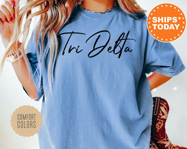 Delta Delta Delta Nickname Sorority T-Shirt | Tri Delta Sorority Apparel | Big Little Reveal | Comfort Colors Shirt _ 7420g