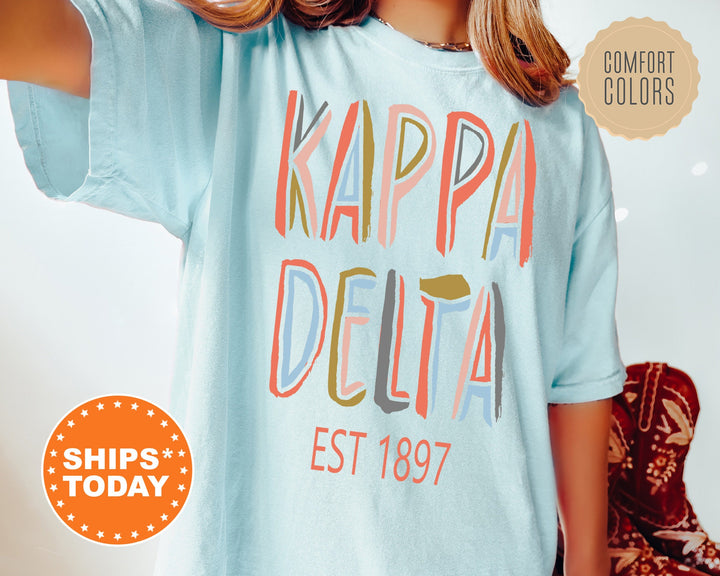 Kappa Delta Olivia Sorority T-Shirt | Kappa Delta Comfort Colors Shirt | Kay Dee Sorority Gifts | Big Little Reveal | Greek Apparel _ 5549g
