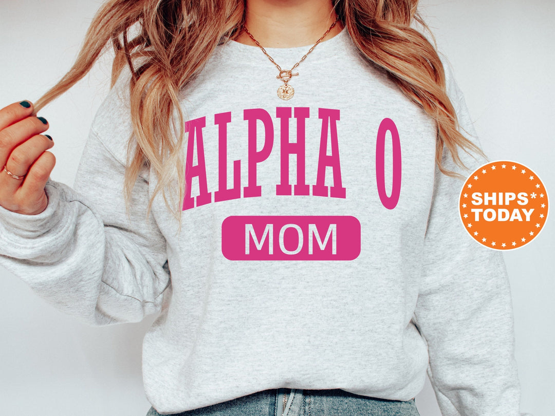 Alpha Omicron Pi Proud Mom Sorority Sweatshirt | Alpha O Mom Sweatshirt | AOII Sorority Gifts | Big Little Family | Gifts For Sorority Mom