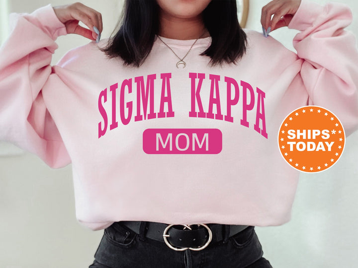 Sigma Kappa Proud Mom Sorority Sweatshirt | Sigma Kappa Mom Sweatshirt | Sig Kap Sorority Gifts | Big Little Family | Gifts For Sorority Mom