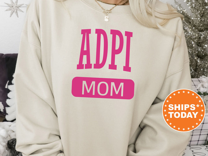 Alpha Delta Pi Proud Mom Sorority Sweatshirt | ADPI Mom Sweatshirt | ADPI Sorority Gifts | Big Little Family | Gifts For Sorority Mom