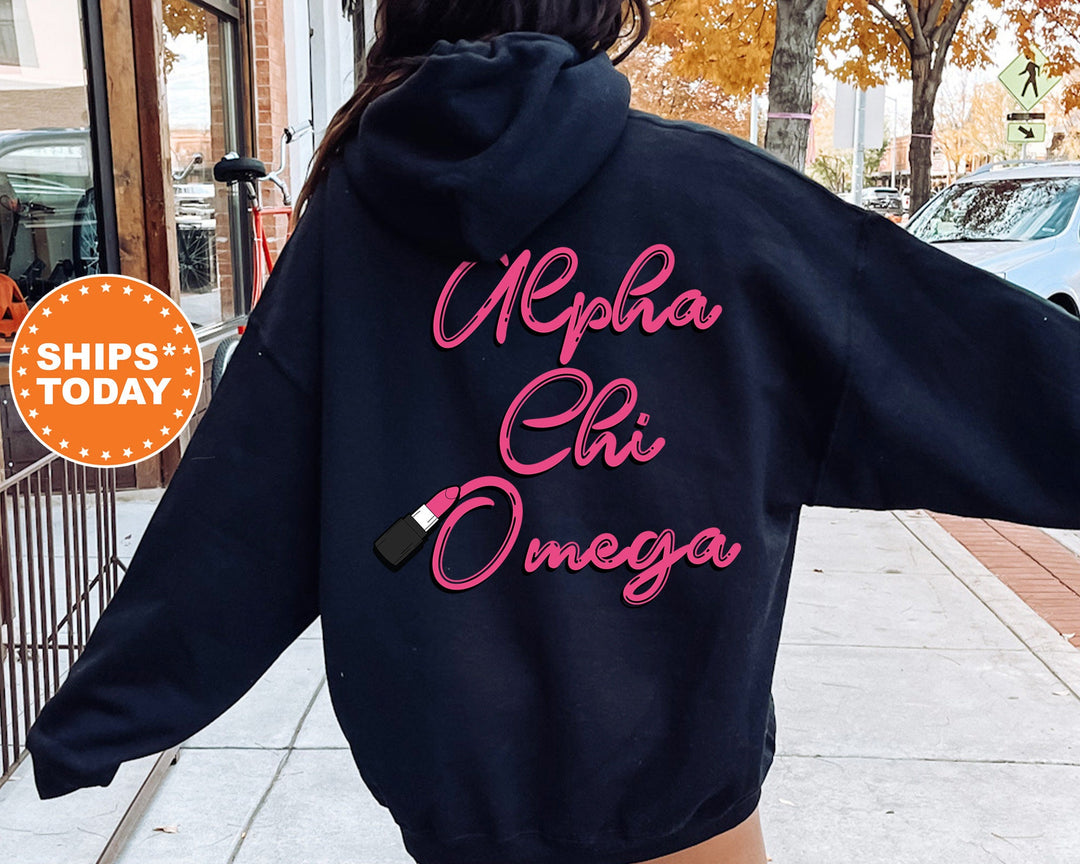 Alpha Chi Omega Glamour Sorority Sweatshirt | Alpha Chi Sorority Apparel | Big Little Sorority Reveal | College Greek Sweatshirt _ 13029g