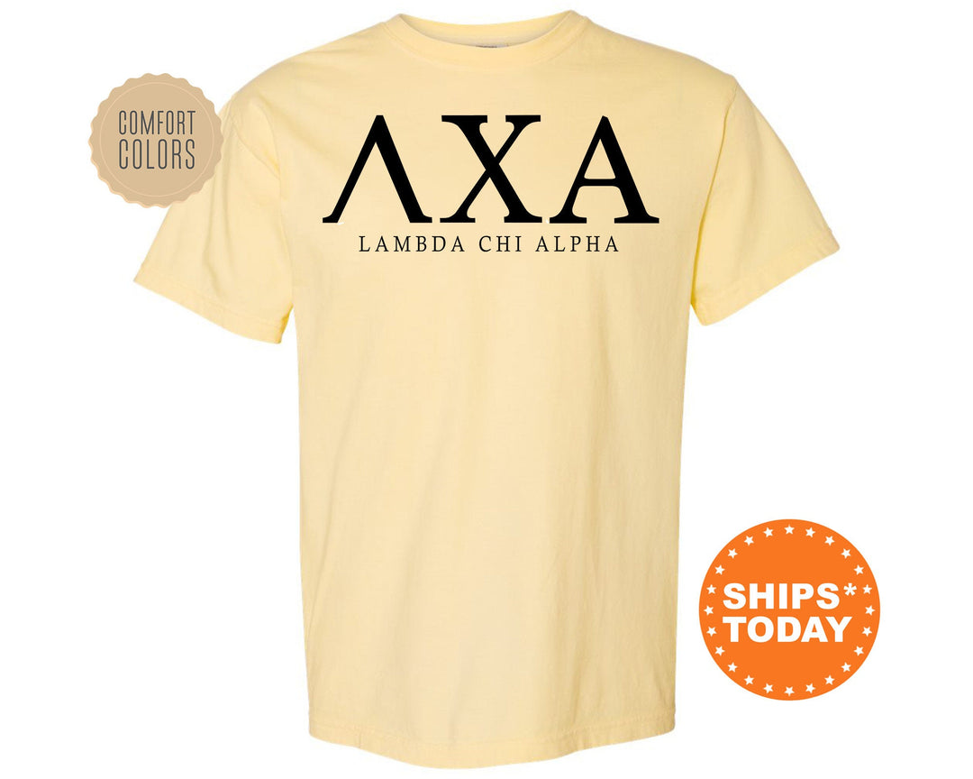 Lambda Chi Alpha Block Letter Fraternity T-Shirt