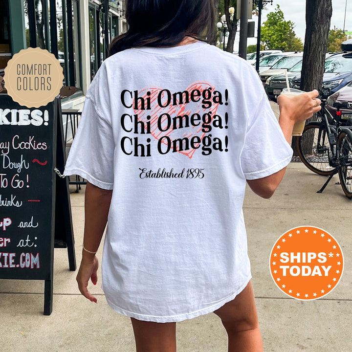 Chi Omega Balloon Bliss Sorority T-Shirt | Sorority Merch | Big Little Reveal Shirt | Chi O Comfort Colors Shirt _ 13693g