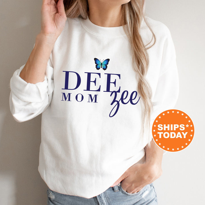 Delta Zeta Butterfly Mom Sorority Sweatshirt | Dee Zee Mom Sweatshirt | Sorority Mom Hoodie | Big Little Family | Gifts For Mom