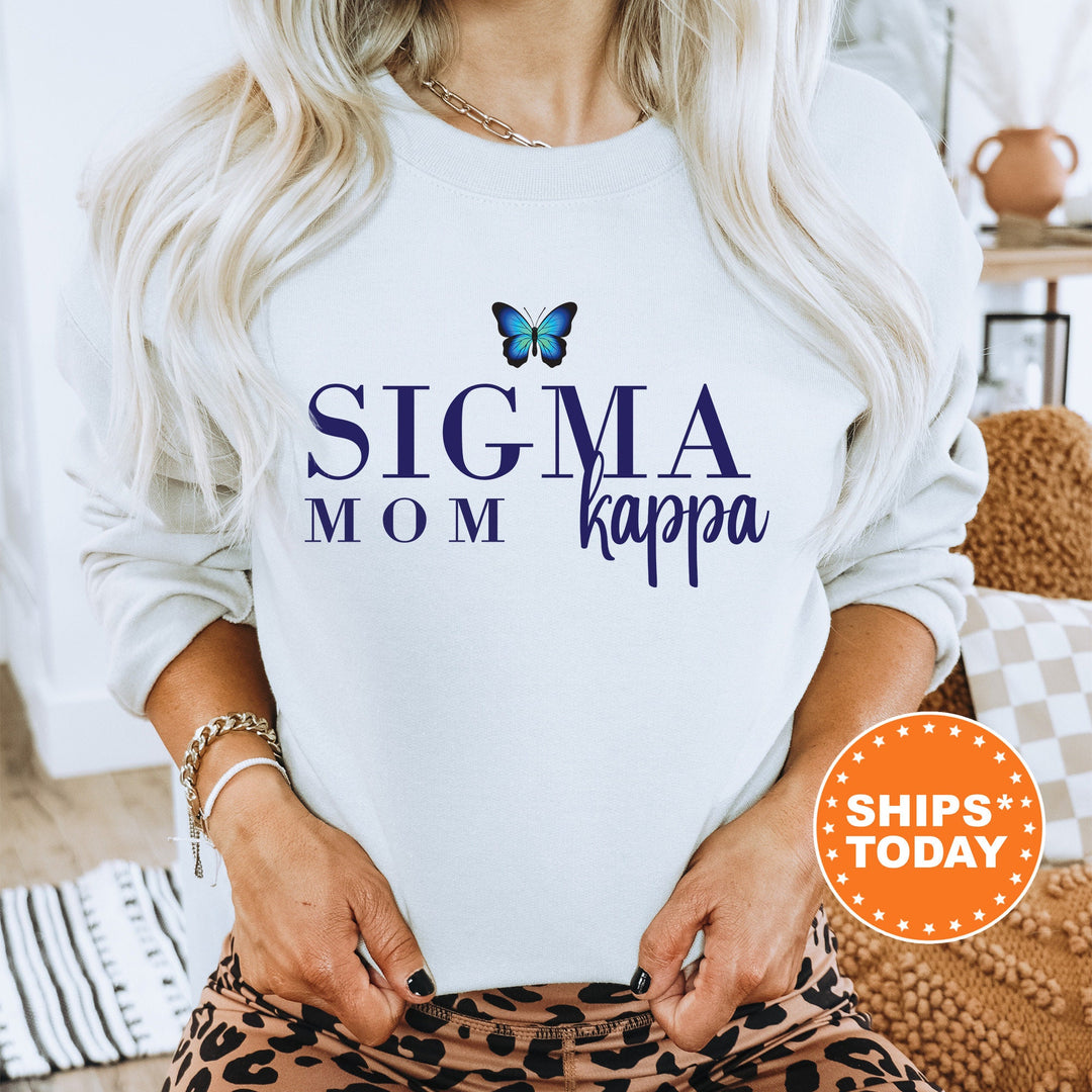 Sigma Kappa Butterfly Mom Sorority Sweatshirt | Sig Kap Mom Sweatshirt | Sorority Mom Hoodie | Big Little Family | Gifts For Mom