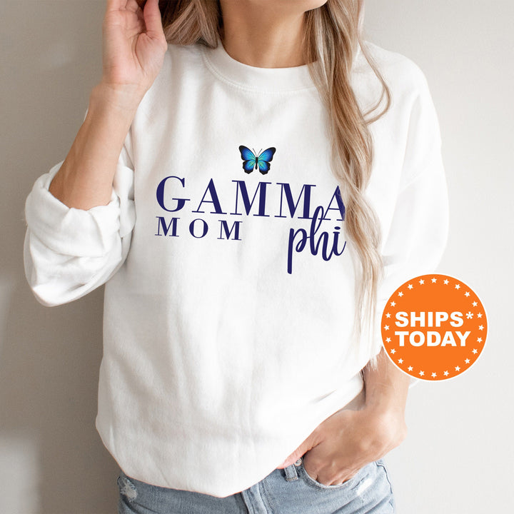 Gamma Phi Beta Butterfly Mom Sorority Sweatshirt | Gamma Phi Mom Sweatshirt | Sorority Mom | Big Little Family | Gifts For Mom