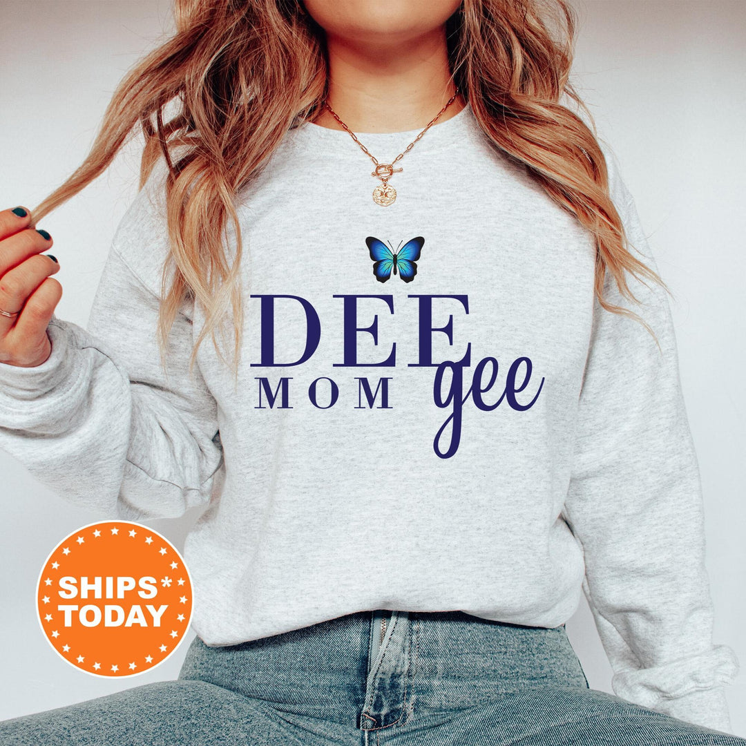 Delta Gamma Butterfly Mom Sorority Sweatshirt | Dee Gee Mom Sweatshirt | Sorority Mom Hoodie | Big Little Family | Gifts For Mom 16287g