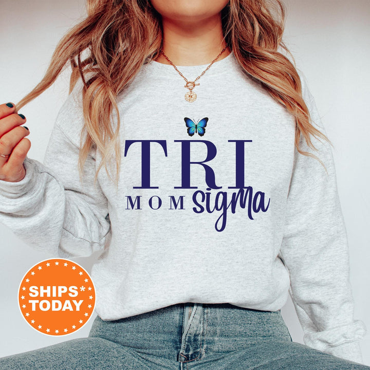 Sigma Sigma Sigma Butterfly Mom Sorority Sweatshirt | Tri Sigma Mom Sweatshirt | Sorority Mom | Big Little Family | Gifts For Mom