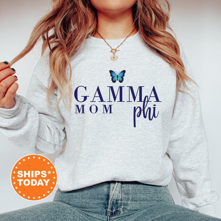 Gamma Phi Beta Butterfly Mom Sorority Sweatshirt | Gamma Phi Mom Sweatshirt | Sorority Mom | Big Little Family | Gifts For Mom
