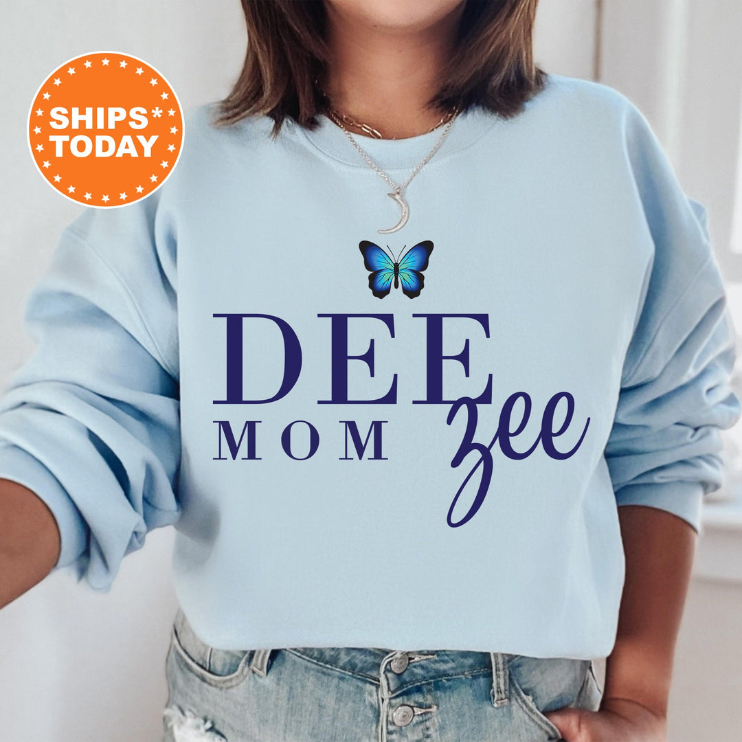 Delta Zeta Butterfly Mom Sorority Sweatshirt | Dee Zee Mom Sweatshirt | Sorority Mom Hoodie | Big Little Family | Gifts For Mom