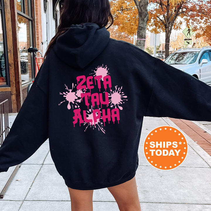 Zeta Tau Alpha Painty Sorority Sweatshirt | ZETA Sorority Hoodie | Greek Apparel | Big Little Sorority | Trendy Sorority Sweatshirt _ 9984g