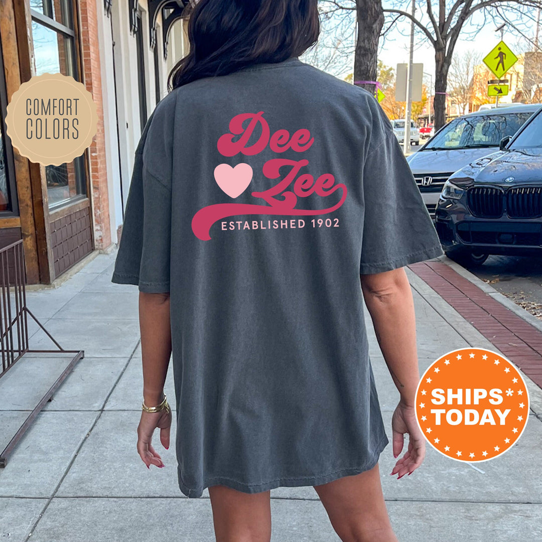 Delta Zeta Heart Haven Sorority T-Shirt | Sorority Gifts | Big Little Reveal | Dee Zee Comfort Colors Shirt | Sorority Gift _ 13541g