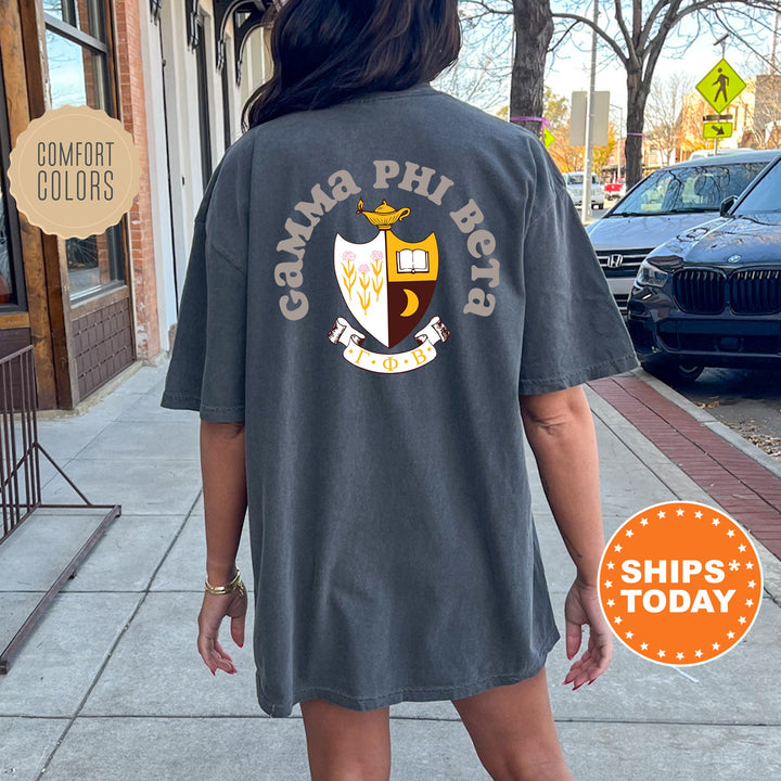 Gamma Phi Beta Sorority Style Sorority T-Shirt | Gamma Phi Sorority Crest | Sorority Gifts | Comfort Colors Shirt | Sorority Merch _ 9376g