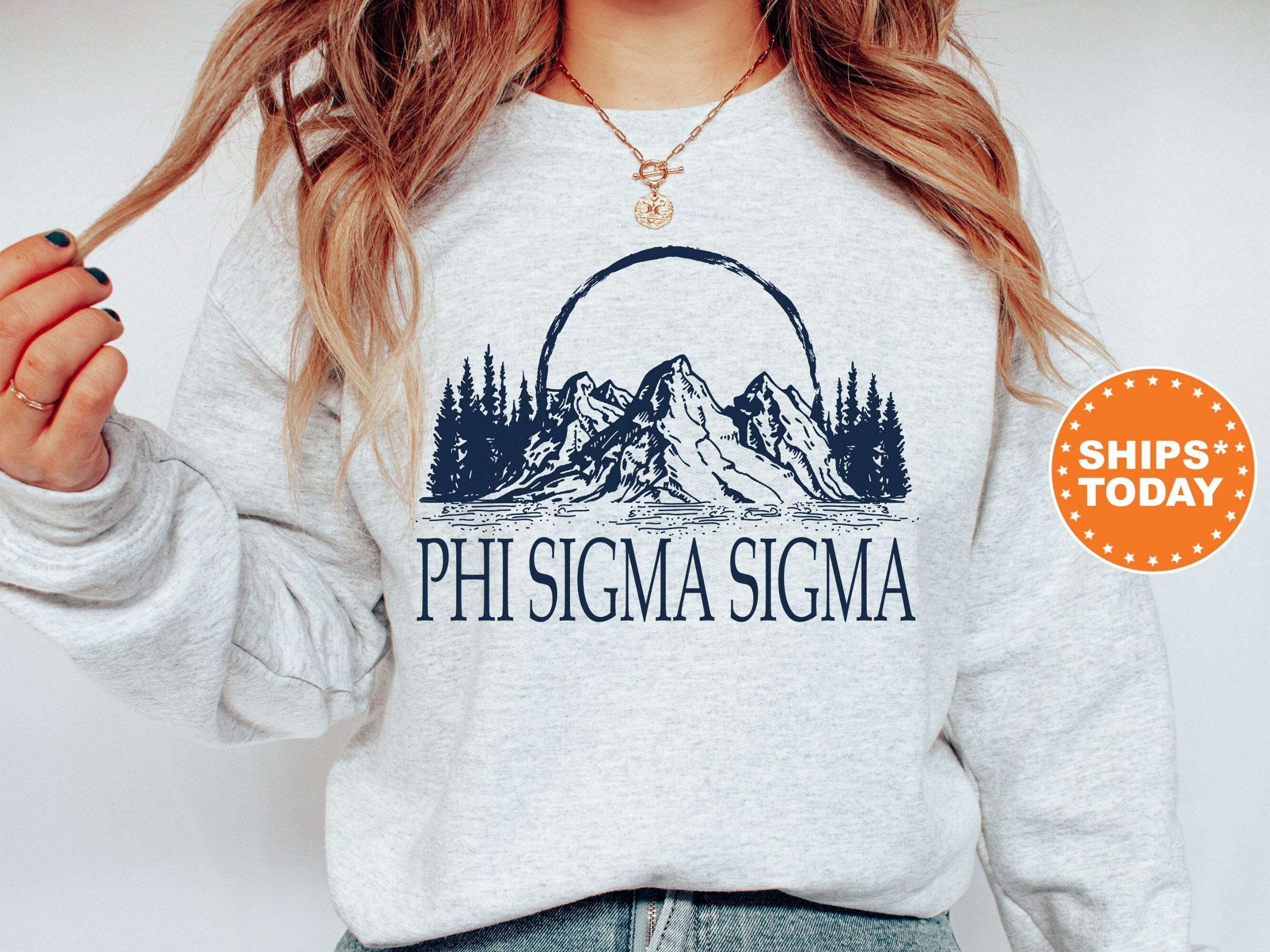 Phi Sigma Sigma store Yin-Yang Surf Sorority Hoodie Mineral Wash Tie Dye | Greek Life Sweatshirt | Phi Sig comfy hoodie