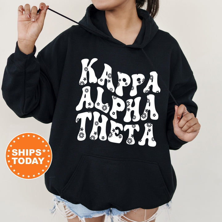 Kappa Alpha Theta Floral Hippie Sorority Sweatshirt | Theta Sorority Apparel | Big Little Reveal | Initiation Gift | Sorority Hoodie