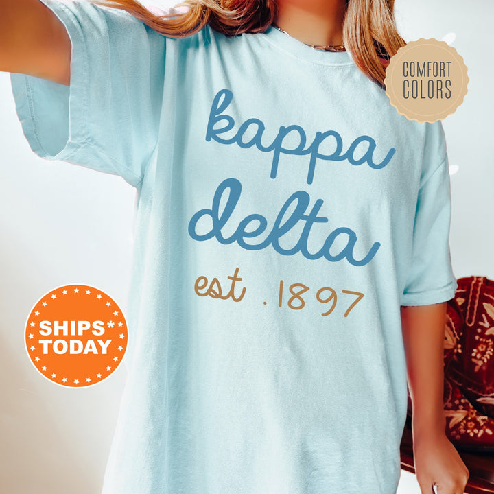 Kappa Delta The Blues Sorority T-Shirt | Kay Dee Sorority Reveal | College Greek Apparel | Big Little Sorority Shirts | Comfort Colors Tee _ 8284g