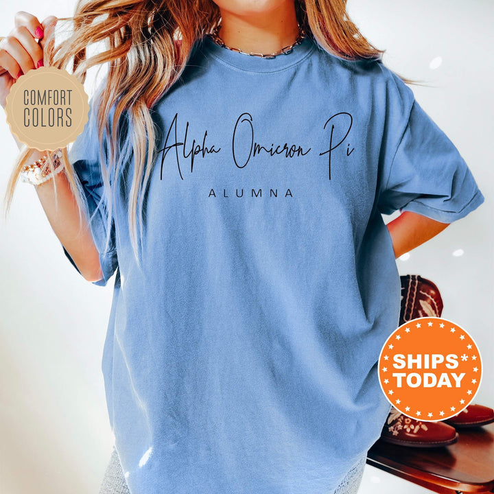 Alpha Omicron Pi Proud To Be Sorority T-Shirt | Alpha O Comfort Colors Shirt | AOPI Sorority Alumna Shirt | Sorority Gift | Gift For Alumni _ 5420g