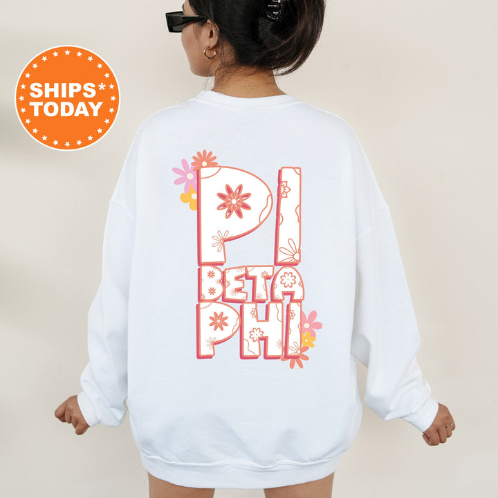 Pi Beta Phi Allure Sorority Sweatshirt | Pi Phi Floral Sweatshirt | Sorority Merch | Big Little Reveal Gift | Custom Sorority Crewneck