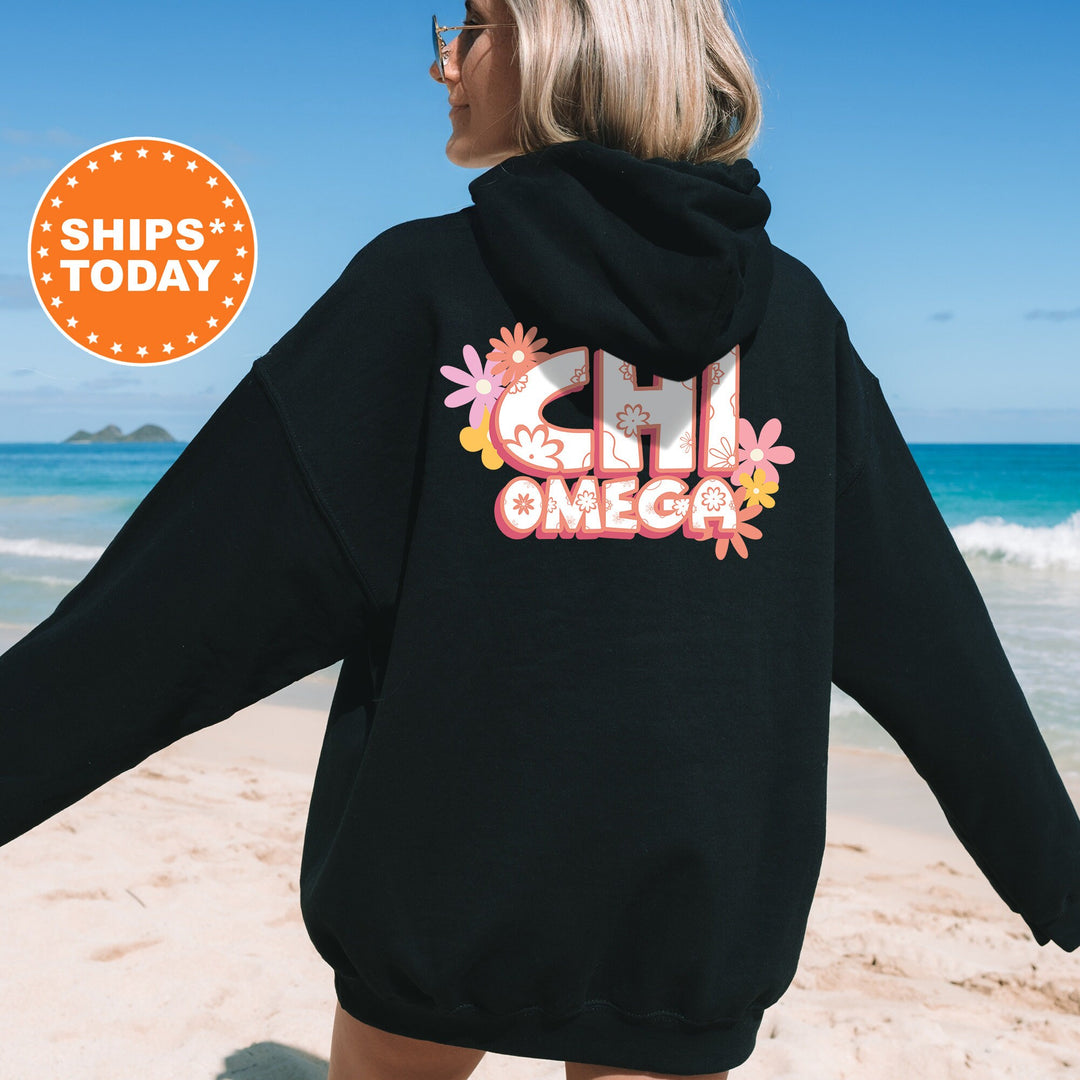 Chi Omega Allure Sorority Sweatshirt | Chi O Floral Sweatshirt | Sorority Merch | Big Little Sorority Gifts | Custom Sorority Crewneck